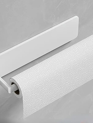 køkkenpapir håndklædeholder ikke-perforeret kabinet rullepapir opbevaringsstativ køkken plastfolie håndklæde bar opbevaringsstativ