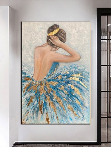 ölgemälde handgemachte handgemalte wandkunst moderne tragen hochzeitskleid frauen bild dekoration dekor gerollte leinwand kein rahmen ungedehnt