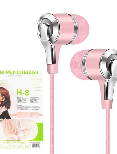 Cuffie cablate universali con jack da 3,5 mm 9D HiFi stereo auricolari sportivi cuffie da corsa con microfono per telefoni computer tablet MP3 Regalo di San Valentino