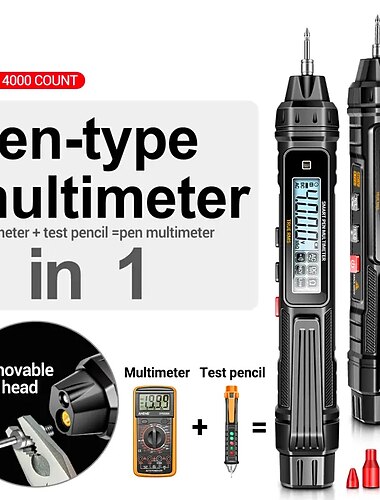 A3005 multimètre numérique stylo type 4000 comptes compteur professionnel sans contact tension ca/cc auto testeur de diode ohm pour outil
