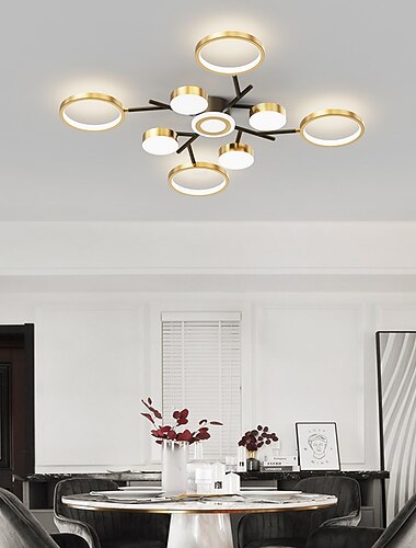 mennyezeti csillár 6/8/12 fejes század közepén függő világítás, mennyezeti lámpatest félig süllyesztve, függőlámpa nappali konyhába hálószoba 110-240v