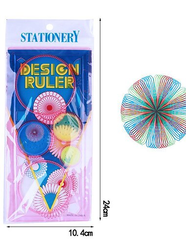 multifunkční puzzle spirograf geometrické pravítko nástroje pro kreslení pro studenty kreslící hračky pro děti, výukové umění, dárek pro děti, školní potřeby