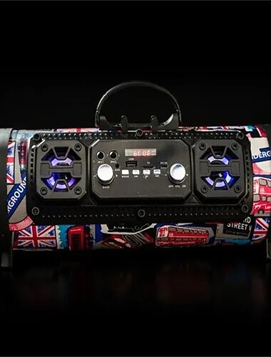 Ny USB  AUX  TF-kort telefon PC subwoofer højttalertrådløs Bluetooth bærbar højttaler surround stereo udendørs højttaler Valentinsdaggave