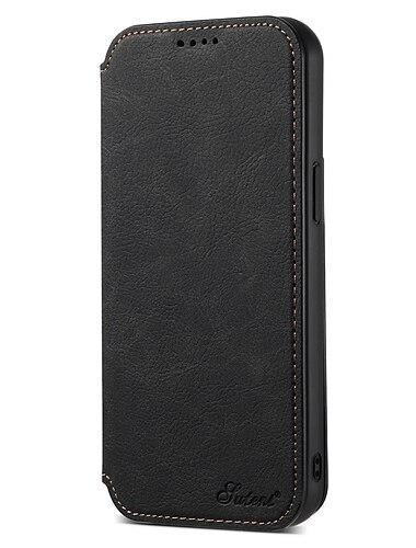 téléphone Coque Pour iPhone 17 Pro Max 17 Air 16 15 14 Pro Max Plus 13 12 Pro Max Étui Portefeuille Coque à Rabat Avec Magsafe avec Support Magnétique Emplacement Carte Couleur Unie TPU faux cuir