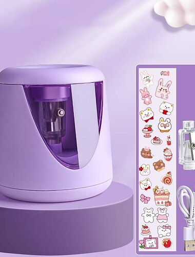 USB充電式電動鉛筆削り器、重-duty機械設計、学校とオフィス用の多機能、学生に最適なギフト