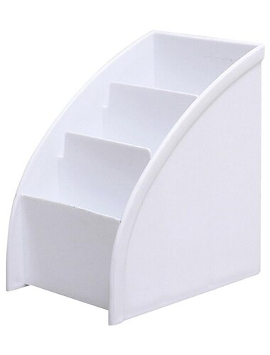 1 قطعة البلاستيك صندوق تخزين سطح المكتب حامل الهاتف الخليوي التلفزيون التحكم عن بعد مربع حامل