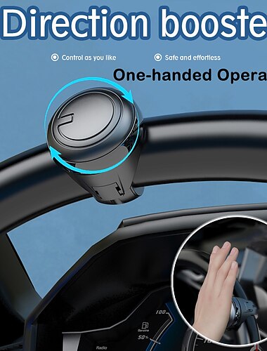 Car Turning Steering Wheel Booster 360 Rotation Universal Auto Spinner Knob Metal Bearing Power Handle Ball Helper Hand Control