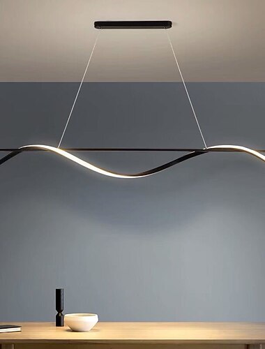 hanglampen 100/120cm led hanglamp 3 kleuren eettafel hanglamp in hoogte verstelbare hanglamp met afstandsbediening metalen kroonluchter keukeneiland bar eetkamer woonkamer kantoor 110-240v