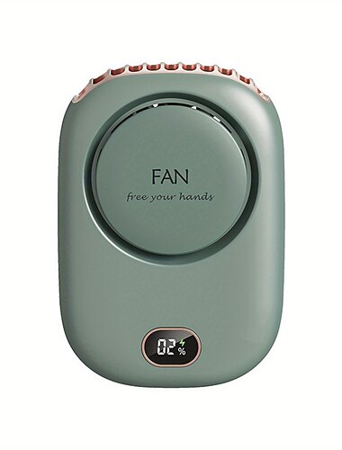 Ventilateur de cou portable avec lanière ajustable – Ventilateur sans lame rechargeable par USB avec 3 vitesses pour un refroidissement en déplacement