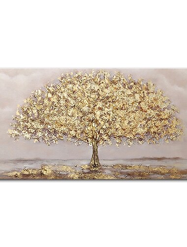 mintura käsintehty kultainen puu maisema öljyvärimaalauksia kankaalle seinä taiteen koristelu moderneja abstrakteja kuvia kodin sisustukseen rullattu kehyksetön venyttämätön maalaus
