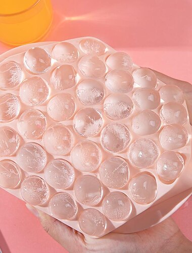 Machine à glaçons maison créative-maison, silicone et flexible 33 bacs à glaçons grilles bac à glaçons avec couvercle barre de fête