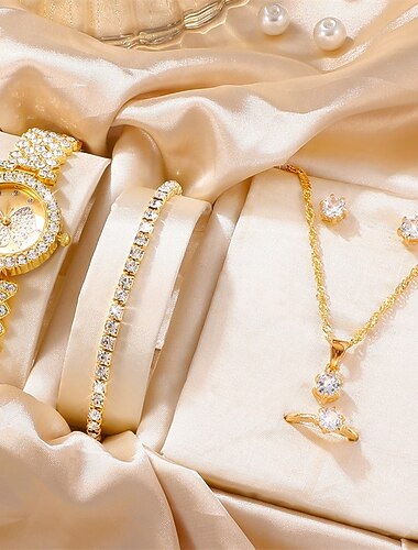 Mors Dagens Gave til Kvinder Kvarts Ur Luksus Mode Bling Rhinestone Chronograph Verdensur Dekoration Rustfrit Stål Rem Ur