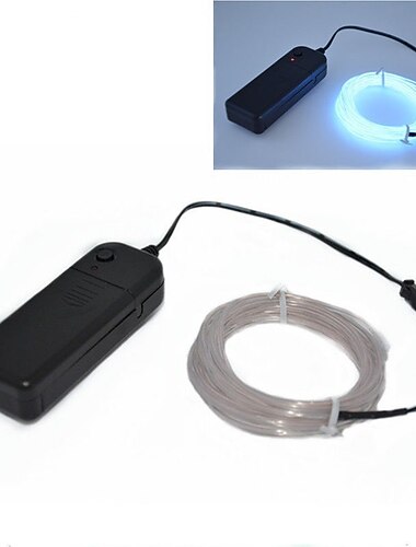 1m/2m/3m/5m led el wire scenelys glødelyslist fleksibel neon til festjul