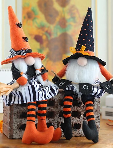 halloween kabouters decoraties voor thuis, gnome gezichtsloze pop geschenken, elf dwerg oogst kabouters voor halloween decor