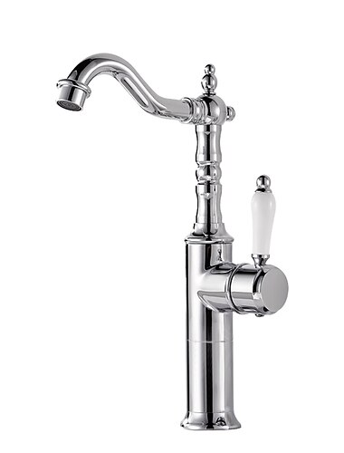 Kitchen faucet - Single Handle One Hole Electroplated Standard Spout Centerset Retro Vintage / Minimalist Kitchen Taps