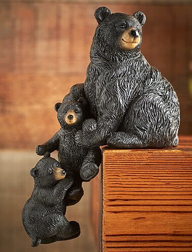 søde julefigurer håndværk harpiks ornamenter, bordplade fest indendørs dekoration, hus indretning - julemanden