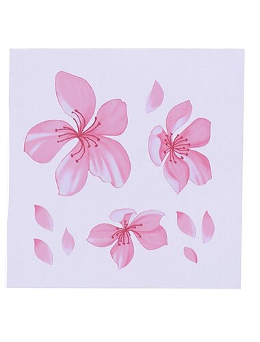 Τα λουλουδάτα αυτοκόλλητα αυτοκινήτου με λουλούδια κερασιάς λατρεύουν τα ροζ αξεσουάρ styling για τον συντονισμό αυτοκινήτου