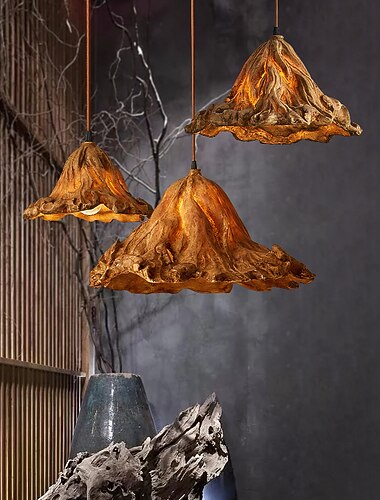 LED-Pendelleuchte, Kunstharz-Hängelampe, 21 cm, einfache Café-Restaurant-Bar-Pendelleuchte, E26/27-Lichtquelle, Metall-Eisen-Deckenleuchte, 1 Stück, 110–240 V