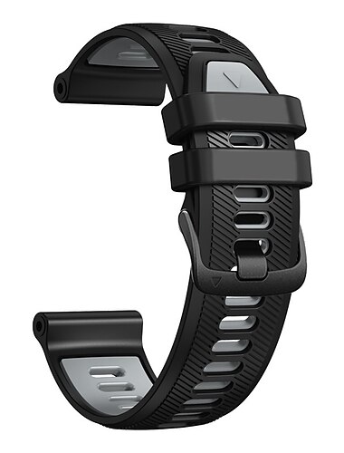 Uhrenarmband für Garmin Fenix 7 Pro 6 5 Plus Epix Pro 47mm Approach S70 47mm S62 S60 Forerunner 955 255 945 745 Instinct 2 Marq Descent Quatix 22mm Silikon Ersatz Gurt 22mm Verstellbar Schnalle aus