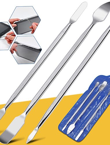 Kit d'outils manuels de réparation, levier d'ouverture, lame de téléphone intelligent, tablette pc, spudger en métal, ensemble d'outils de démontage pour iphone/ipad/tablette 3 pièces