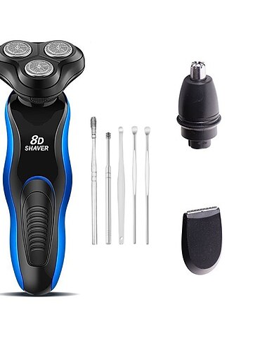 scheerapparaat verzorgingsset wasbaar elektrisch scheerapparaat baardtrimmer elektrisch scheerapparaat voor mannen oplaadbare scheermachine accessoires met oorreiniger