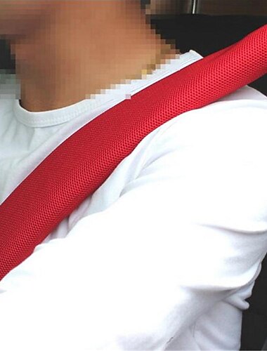 2Pcs Breathable Car Safety Belt Cover, Seat Belt Shoulder Pads, Auto Seatbelt Shoulder Protective Strap Pad