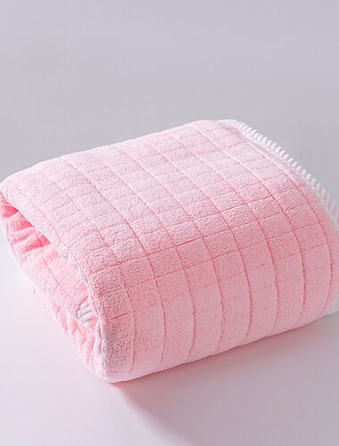 coral velvet uusi ruudullinen kylpypyyhe aikuisille kotitalous päivittäiseen käyttöön pehmeä imukykyinen kuiva hiuspyyhe kylpypyyhe 80 * 150