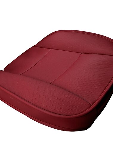 Actualice su automóvil con una elegante funda de asiento de cuero PU: funda de asiento delantero de automóvil de ajuste universal, cojín de asiento de cuero PU, protector de asiento de automóvil, almohadilla de silla universal