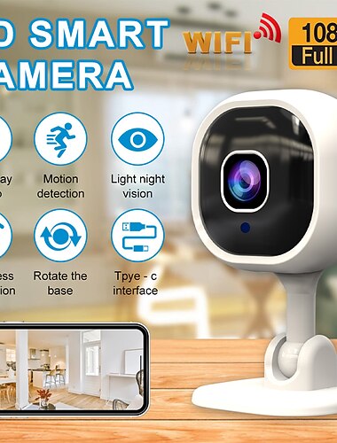 a3 1080p 監視 ip wifi カメラミニホームスマート双方向インターホン監視カメラオーディオビデオナイト wifi セキュリティモニター