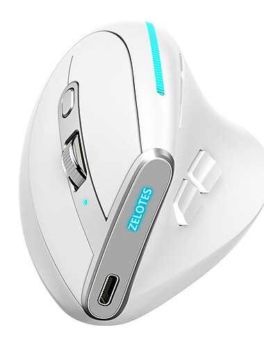 F-36 Ergonomic Vertical Mouse Right Left Hand 2.4G+BT1+BT2 Wireless Computer Gaming Mice Optical USB Mice for Computer Desktop