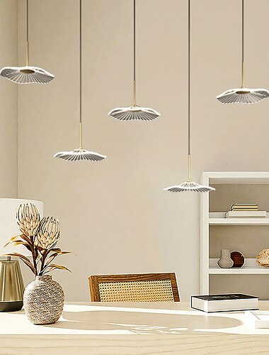 takpendel 3/4/5/6 hode moderne kreativ lotusblad kontor resepsjon lysekrone lys luksus bar resepsjon spisebord belysning 110-240v