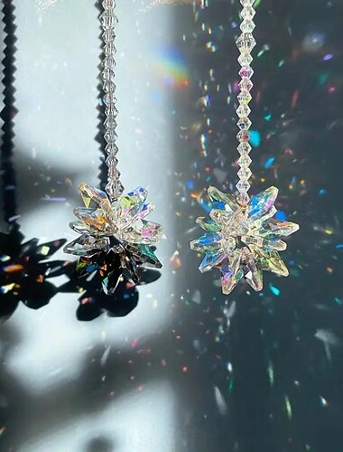 suncatcher κρυστάλλινο λουλούδι ανεμοθήματα - sun catchers παράθυρο εσωτερικού χώρου δάκρυ κρυστάλλινες χάντρες πρίσμα Sun Catcher κήπος διακοσμητικά εξωτερικού σπιτιού κρεμαστά διακόσμηση για οροφή