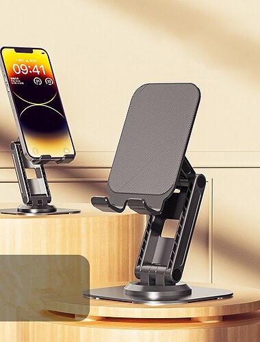 1 stücke metall handy halter multifunktionale klapp handy halter unterstützung für iphone xiaomi telefon 360 rotierenden halter