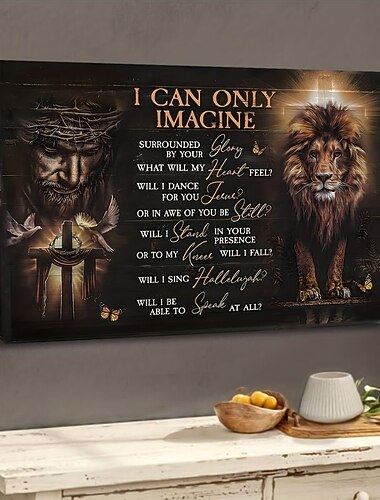 Wall Art Canvas Lion of Judah Jesus Christ Prints and Posters Pictures Decorative Fabric Painting For Living Room Pictures No Frame
