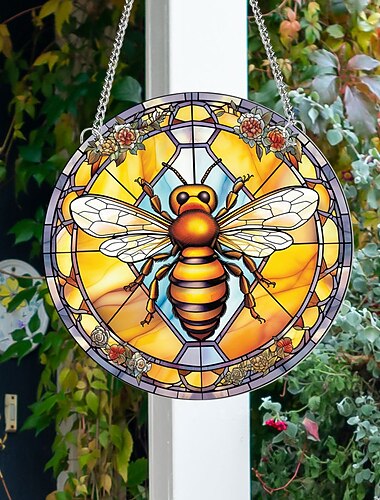 1 pièce d'attrape-soleil mural en forme d'abeille pour la décoration de la maison et du jardin - parfait pour la décoration intérieure
