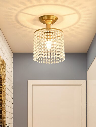 křišťálový lustr zapuštěné stropní světlo dešťová kapka křišťálové závěsné světlo dekorace do ložnice chodba obývací pokoj 110-240v