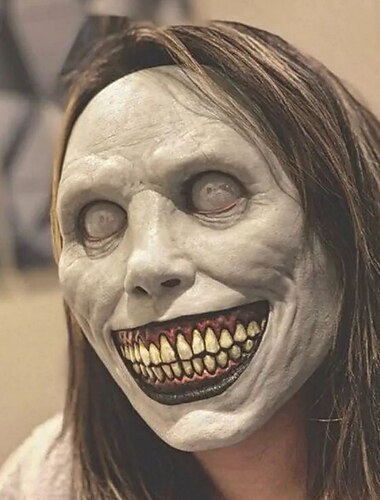 mască de halloween, cosplay, acoperire pentru față, mască înfricoșătoare a diavolului care râde, mască super realistă, pentru petreceri, festivaluri școlare, festivaluri culturale, evenimente, casă