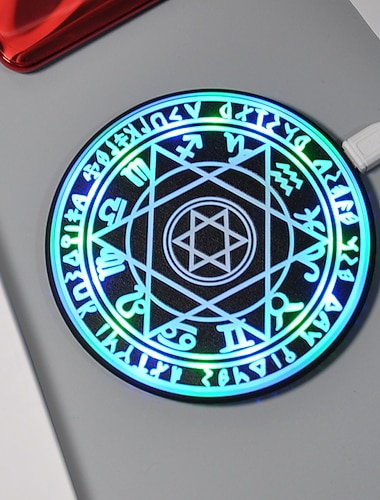 New Super Fast Charger 30W/20W/15W/10W Qi Wireless Fast Charger Glowing Magic Array Qi Wireless Charger Charging Pad for iPhone iPhone12 iphone 11 Samsung S20 Note20 Huawei Xiaomi