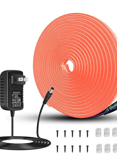 LED Silicone Waterproof Light with Halloween Atmosphere Neon Orange Outdoor Light LED Light Suitable for Christmas Halloween Dance