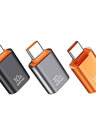 olaf 10a otg usb 3.0 a tipo c adaptador typec hembra a usb macho convertidor carga rápida transferencia de datos para macbook xiaomi samsung