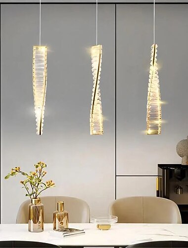 spiraal led kristallen kroonluchter verlichting 10w moderne kroonluchters hanglamp hangende plafondlamp verlichting armatuur woonkamer hotel 1 stks 110-240 v