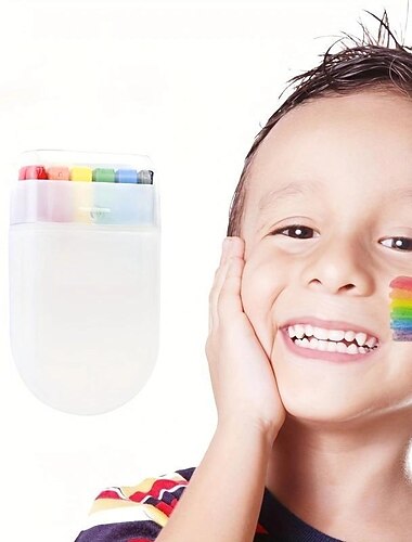 conjunto de canetas de pintura de arco-íris - 6 cores vibrantes para diversão criativa, perfeito para celebrações de orgulho, festas de aniversário e cosméticos festivos