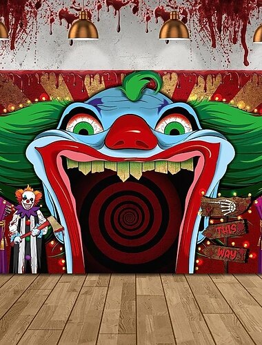 clown hangende wandtapijt wandkunst groot wandtapijt muurschildering decor foto achtergrond deken gordijn huis slaapkamer woonkamer decoratie decoraties