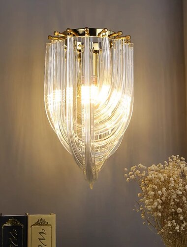 Cristal Interior LED Tradicional / Clásico Lámparas de pared para interiores Sala de estar Dormitorio Metal Luz de pared CA 110V CA 220V 1 W