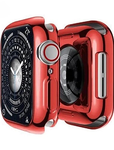 Compatible with Apple Watch Series 8 7 45mm / Series 8 7 41mm / Series 6 5 4 SE 44mm / Series 6 5 4 SE 40mm / Series 3 2 1 42mm All Around Protective Shockproof TPU Watch Cover