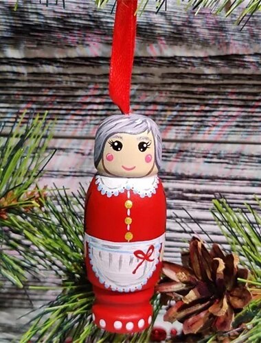 Zabawna ozdoba świąteczna z motywem Świętego Mikołaja, zawieszka na choinkę, drewniana ozdoba, stojąca ozdoba świąteczna z motywem Świętego Mikołaja, wisząca dekoracja na choinkę