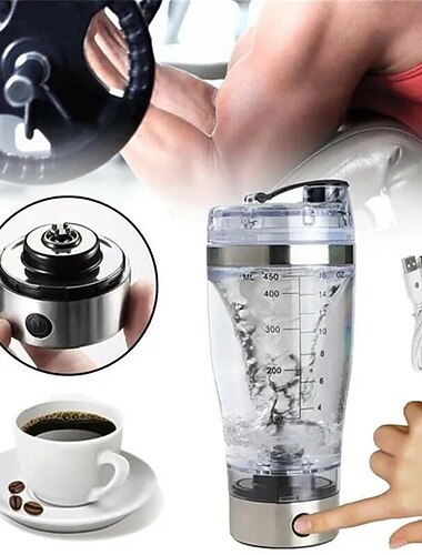 draagbare USB oplaadbare eiwitshakerfles, elektrische mixerbeker