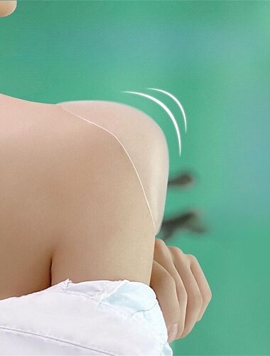 1 par blød silikone skulder anti-slip polstret skulderpude til kvinde skulderforstærker genanvendelig selvklæbende tøjdekoration