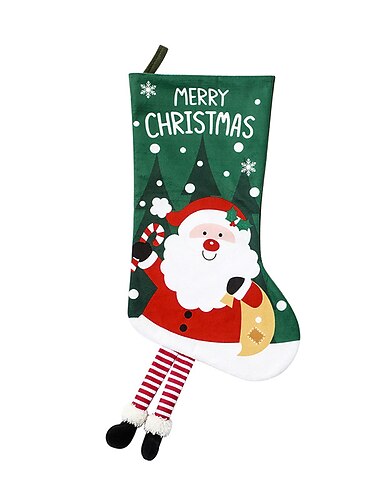 Chaussettes de Noël chaussettes cadeaux, décorations d'arbre de Noël sacs cadeaux, décorations de Noël pour la maison, articles suspendus