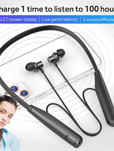 GM-Y10 Kaulanauha-kuulokkeet Korvassa Bluetooth 5.3 Ergonominen muotoilu Stereot Syvä basso varten Apple Samsung Huawei Xiaomi MI Retkeily ja vaellus Juoksu Päivittäiskäyttöön Matkapuhelin Matkailu